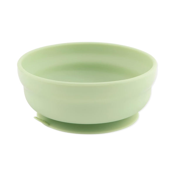 Bumkins Baby Bowl, Silicone Suction for Babies, Toddlers, Kids, Baby Led Weaning, Feeding Essentials, Platinum