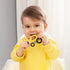 Set 3 (Bulldozer) Baby Food Grade Silicone Carrier Vehicle Teether Toy with Pacifier Clip Holder,Teething Toys Gift