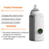 Portable Baby Bottle Warmer for Travel, Cordless Baby Bottle Warmer for Breastmilk and Formula, Rechargeable Bottle