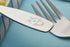 ANNOVA Kids Silverware 12 Pieces - Children's Safe Flatware Set, Stainless Steel, 6 Forks & 6 Dinner Spoons (Engraved