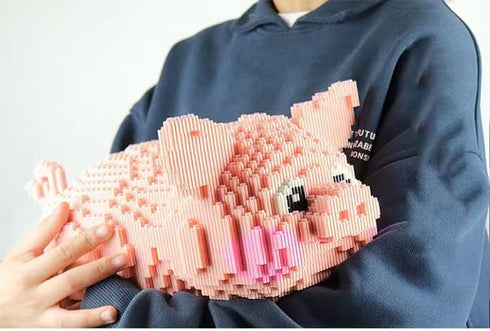 Animal Pig Micro Building Blocks Set - 2745PCS Gift for Adults and Kids
