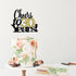 LVEUD Black Font Golden Numbers Cheers to 30 Years - Happy Birthday Cake Topper for Wedding, Anniversary, Birthday Party
