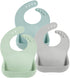 PandaEar 3 Pack Silicone Baby Bibs | Waterproof Toddler Bibs | Adjustable Unisex Baby Bibs for Eating, BPA Free