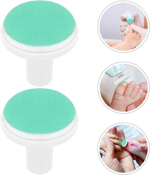 Trimmer 10 Pack 12 Tofficu Baby Nail Replacement Pads Electric Nail Grinding Heads Gentle File Pads for Infants