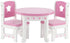 Emily Rose 14 Doll Dining Set - Pink & White Kitchen Table