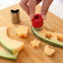 13 Set Leking Pcs Wooden Kids Kitchen Knife, Kids Knife with Gloves Cutting Board Bear Sandwich Cutter Fruit Vegetable