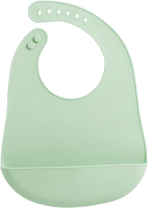 PandaEar 3 Pack Baby Bibs for Eating, Waterproof Silicone Bibs for Boys Girls, Adjustable with Food Catcher