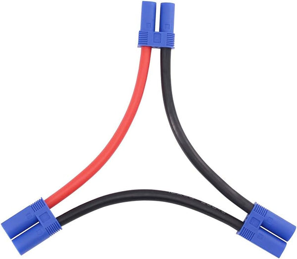 BDHI EC5 Series Connector with 10awg Wire/Series Battery Adapter 10awg 4inch for Losi/E-Flite (B101-1)