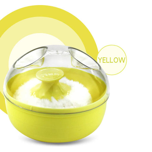 YOGOTEU Body Cosmetic Powder Puff Sponge Empty Refillable Baby Toddler Skin Care After-bath Powder for Case