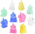 Unicorn Mochi Squishy Hand Toys - Mini Mochi Squishies Squeeze Toy Birthday Party Favors for Kids, Pack of 10