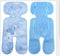 LAKEFA Baby Summer Linen Ice Silk Sleeping Mat for Strollers and Carriers (Blue)