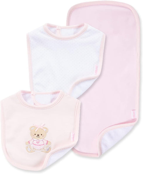3 Piece Bib and Burp Set - Little Me