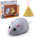 Tipmant Mini RC Mice - IR Remote Control Rat Mouse Animal Prank Joke Toys for Cat Dog Kids, White