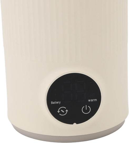 Hamwesh 400ML 3000mAh 55C Portable Bottle Warmer, Dual Batteries Fast Heating to Baby Bottle Warmer, Travel with USB