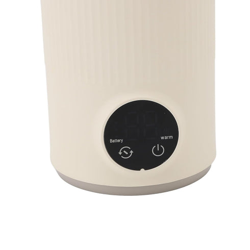 Jelquix 55, Portable Milk Warmer and Mixer, Cordless Bottle Warmer for Travel, Stainless Steel with USB Charging Heat