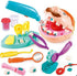 Kids Little Dentist Play Dough Set, Toy Doctor Drill and Fill Playset, Playdough Toy Set