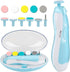 Generic 6 in 1Multi-Head Baby Electric Nail Sharpener in Blue, Baby Manicure Kit,
