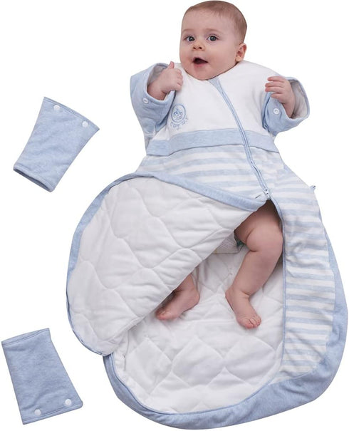 Babyah Kids Wearable Blanket Toddlers Baby Sleeping Bag Sleeves Detachable
