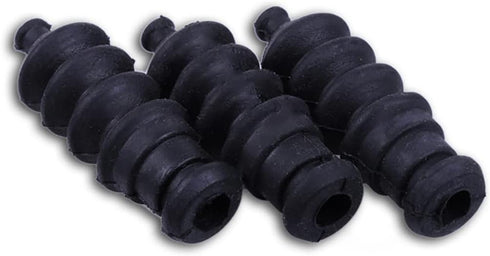 2 Sets 37mm Waterproof Push Rod Rubber Seal - Bellow Waterproof Push Rod Rubber Seals for RC Boat, Black