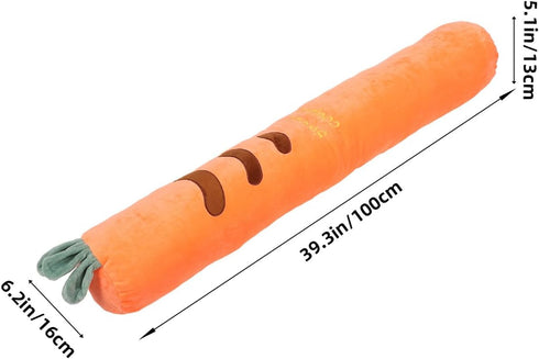 SWETRACE 100cm Pregnancy Lumbar Pillow and Carrot-Shaped Leg Roll Pillow for Women, Round Cylinder Maternity Support
