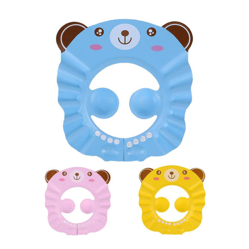 BEAHING Baby Shampoo Cap Adjustable Toddler Shower Ear Protection Shield Sun Shading Hat, Baby Shower Cap, standard