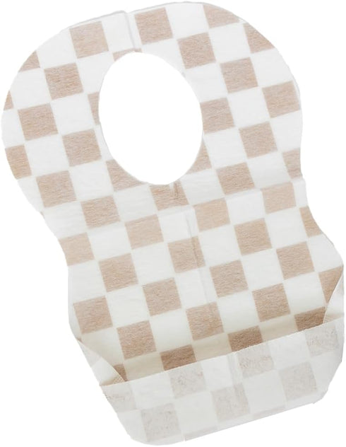 Disposable Baby Bibs for Toddlers, 25 Pack, Restaurant Bibs for Dining & Travel