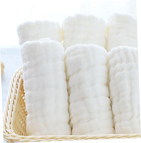 Set ERINGOGO Muslin Burp Cloths Washable Organic Cotton Baby Receiving Blankets