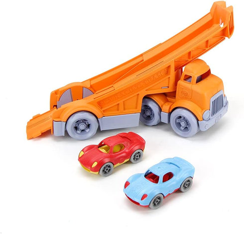 Green Toys Racing Truck with 2 Racers - Eco-Friendly Toy Vehicle for Kids
