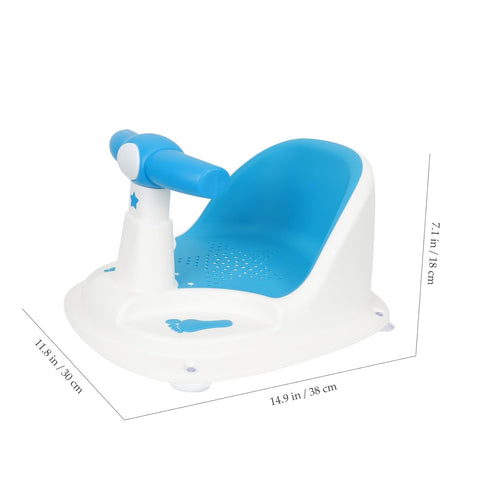 Levemolo Bath Seat with Backrest and Non-Slip Suction Cups Shower Chair for Sit-up Support Safe Material Bathtub Seat