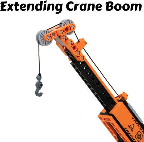 Set (475pcs) Set! Block Builder Mobile Crane Building Block and Construction Tower Crane. Two Building Kits in one Toy