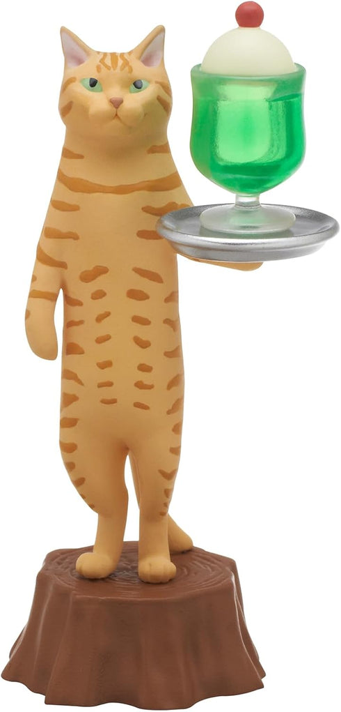 Kitan Club Cat Cafe Plastic Toy - Blind Box with 1 of 5 Collectable Figurines, Authentic Japanese Design