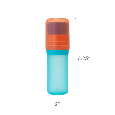Summer 3 Oz 1 Count Boon Yuvi Sunscreen Applicator for Kids - Refillable and Spill Proof Kids Sunscreen Brush with Soft