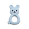 Baby Bunny Teether, Food-Grade Silicone Toy for Infants 312 Months, Easy-Grip Chew