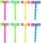 NUOBESTY 8 Pcs Hammer Pounding Toys, Plastic Squeaky Hammer Musical Pounding Toy Educational Toys in Random Color