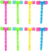 NUOBESTY 8 Pcs Hammer Pounding Toys, Plastic Squeaky Hammer Musical Pounding Toy Educational Toys in Random Color