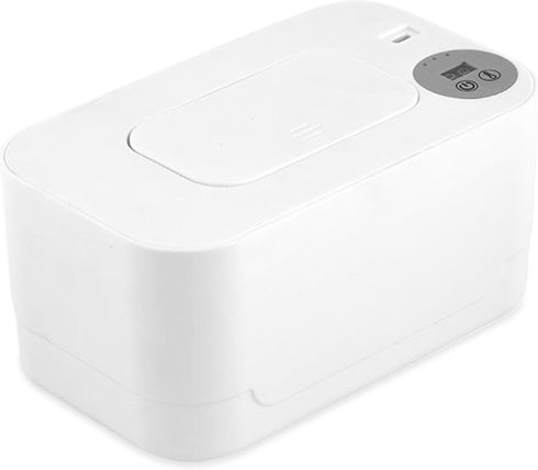Wedhapy 55-65C Baby Wipes Warmer, Nightlight USB Wipe Warmer for Babies, Adjustable Portable Baby Wipes Dispenser