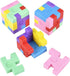 Puzzle Cube Eraser, School Supplies, Party Favor Pack of 12 for Kids