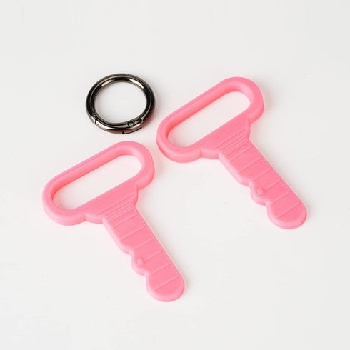 LUAATT Cozy Coupe,2 Pack Replacement Key for Little Tikes Toy Truck Car Personalized Key,Gift Key to Kids(Pink)