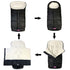 3-Seasons Cozy Go Water Repellent Stroller Footmuff, Baby Toe Pushchair Sleeping Bag Toddler,Winter Outdoor Tour