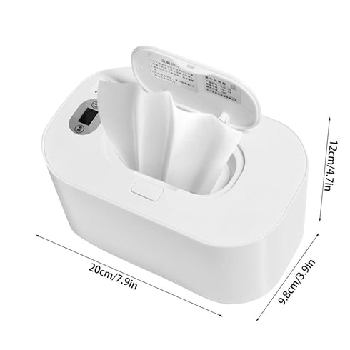 lyrlody 45 80PCS Baby Wipe Warmer, Baby Wipe Warmer Dispenser, USB Powered, Constant Temperature Heating for Sensitive