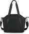 Diaper Bag Tote for Women Stylish Baby Bag Black PU Messengers Bag