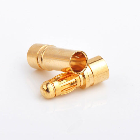 20 Pairs 3.5mm Gold Bullet Banana Connector Plug Male & Female with Heat Shink for RC Model ESC Motor Battery