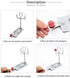 Mini Basketball Game, Aluminium Alloy Miniature Foldable Basketball Hoop Toy for Adults and Children