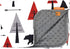 Dear Baby Gear Bears Deluxe Baby Blanket - Double Layer, Milestone & Newborn Gifts - Red, Black Bears, Gray Dot - 40" x