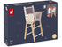 Janod Candy Chic Highchair - Wooden Baby Doll Chair - J05888 - Ages 3+