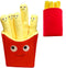 12inch Hamburger Plush Pillow, Funny Soft Food Stuffed Animal Toy for Kids Adults Gift Home Decor (French Fries)
