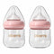 Oberni Glass Baby Bottles,Anti Colic Breastfeeding Bottle with Natural Response Nipple Size