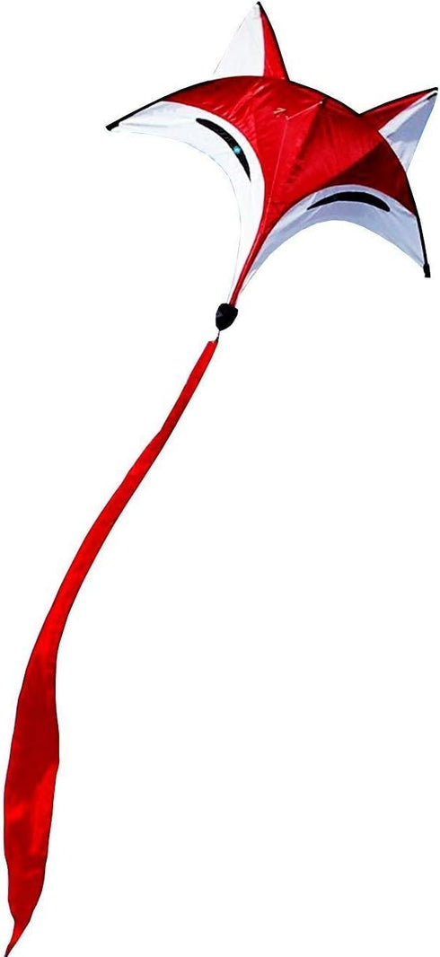 HENGDA KITE Red Fox Kite for Kids, Outdoor Fun Sports Single Line Kite with Flying Tools