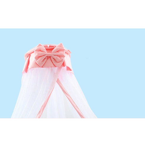 CdyBox Pink Breathable Crib Canopy Netting - Ideal Mosquito Protection for Kids