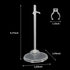 Zilphoba 12-Pack 8-12 Inch Adjustable Doll Stands for Dolls, Clear Plastic, Hobby Figure Display Stands